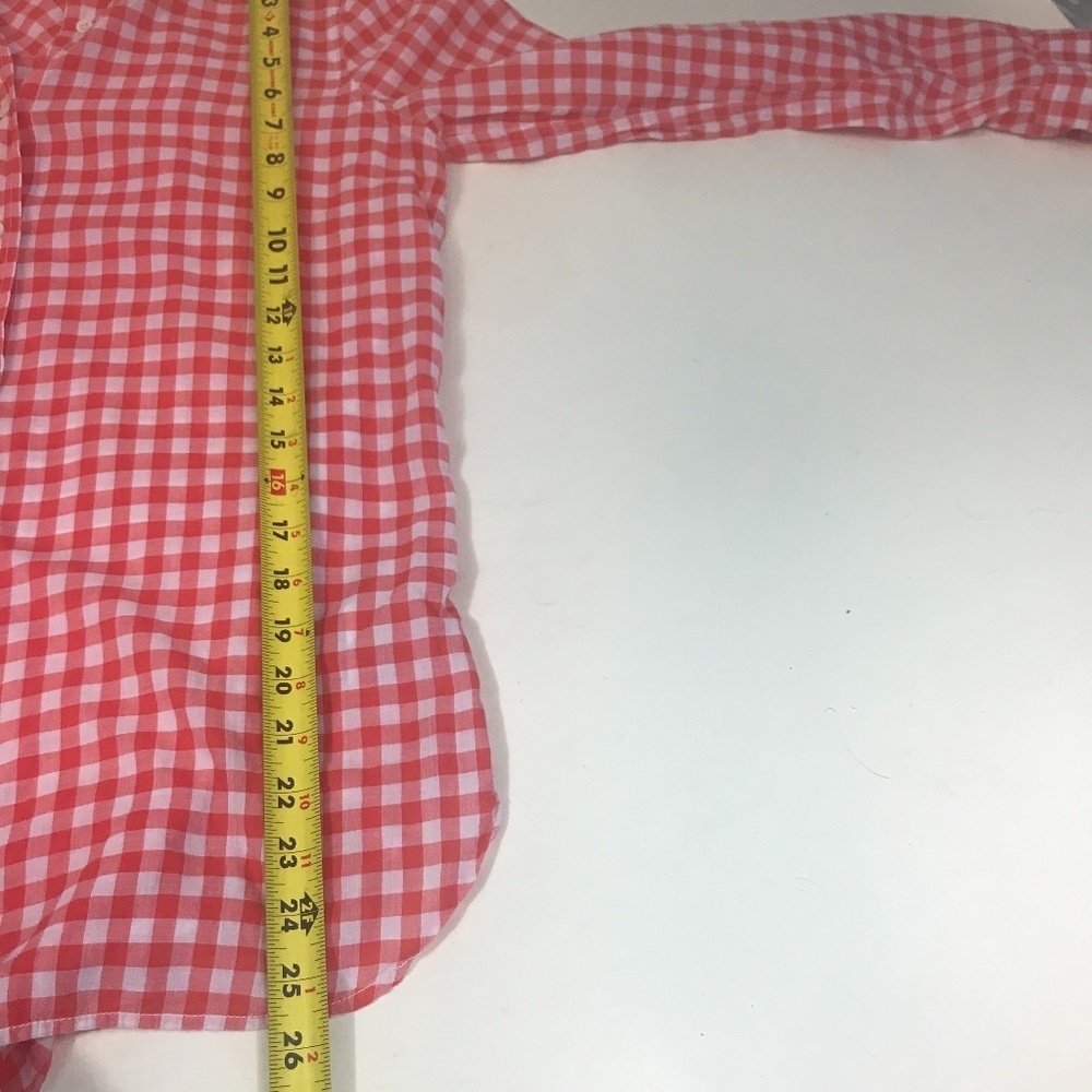 J Crew Classic-fit boy shirt in crinkle gingham 4 - Picture 9 of 9